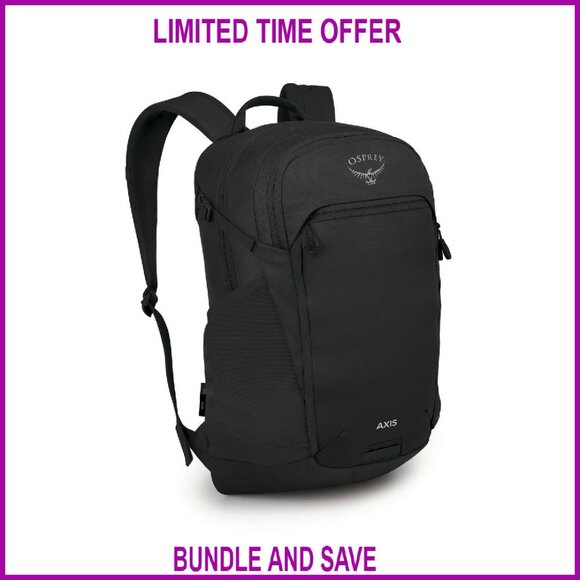 24L Laptop Backpack with Padded Sleeve Water Bottle Pockets & Compression